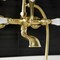 Kingston Brass AE553T7 7-Inch Wall Mount Tub Faucet with Hand Shower, Brushed Brass AE553T7 - alternate 2